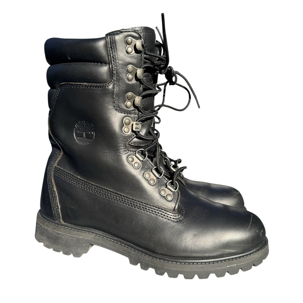 Timberland 40 Below Super Boot Black Horween Leather 8 Inch Mens 9.5 6508A